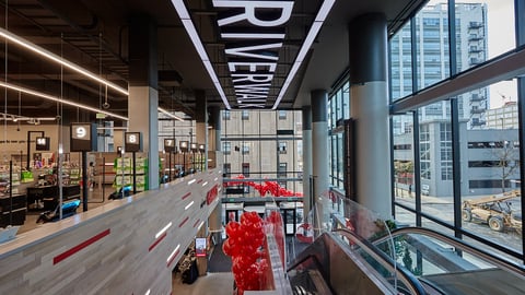 Giant Riverwalk Escalator